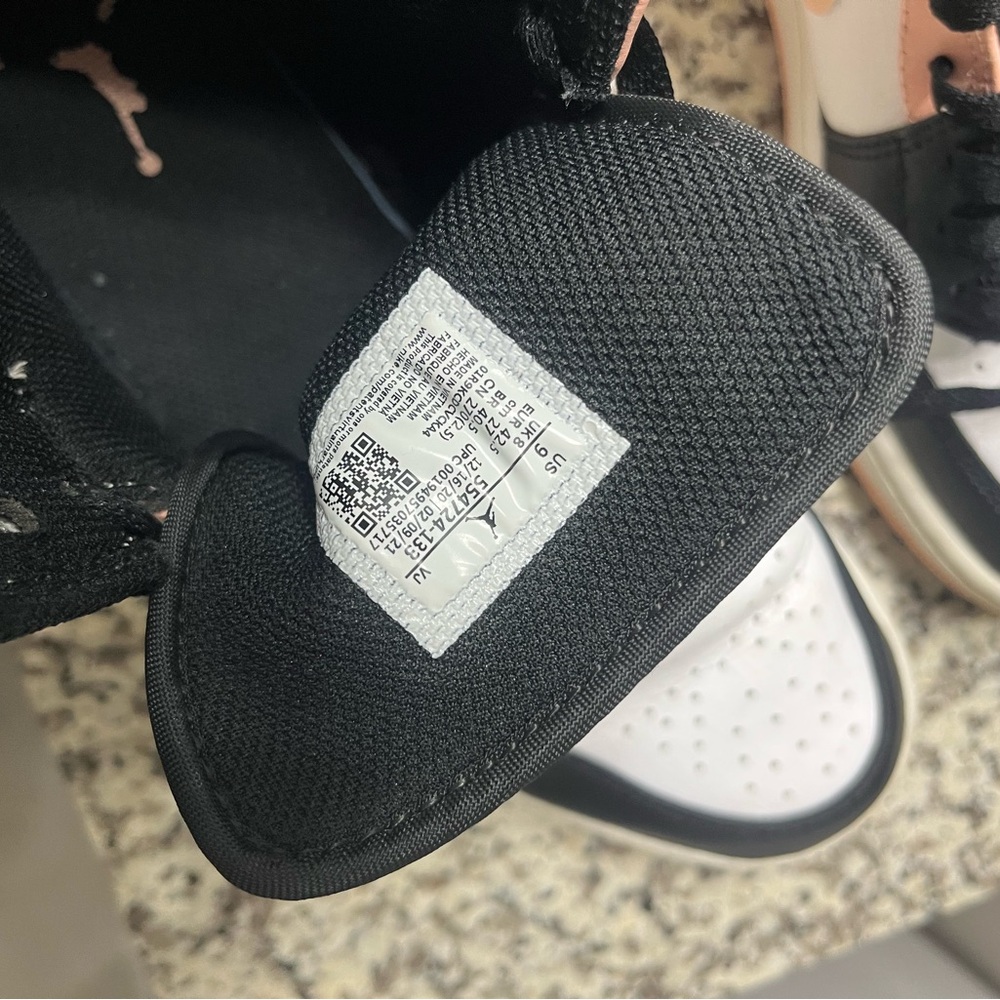 Jordan Athletic Shoes - Black, White, Pink - Picture 2 of 2